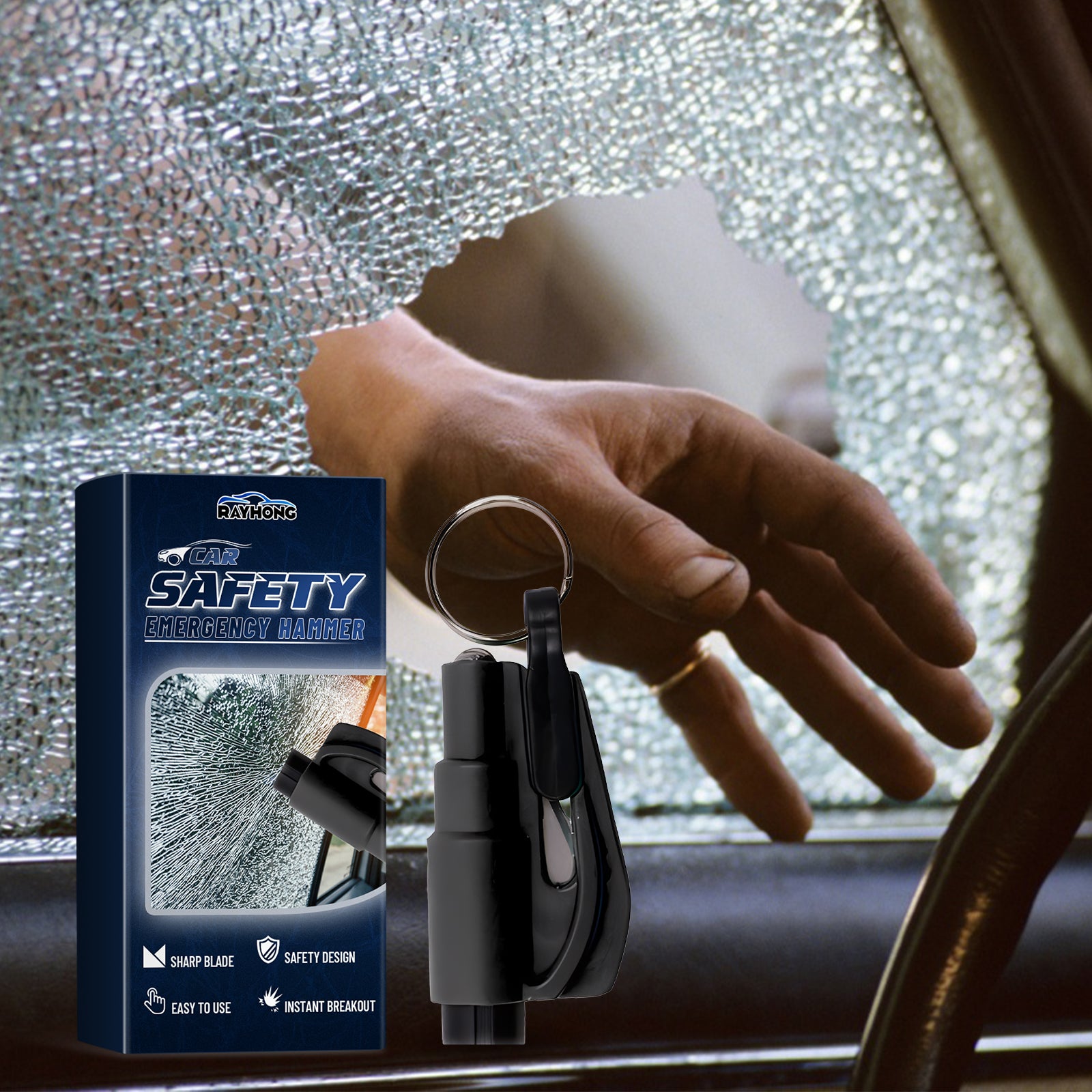 Car Window Breaking Tool Mini Convenient Emergency Car Escape Hammer